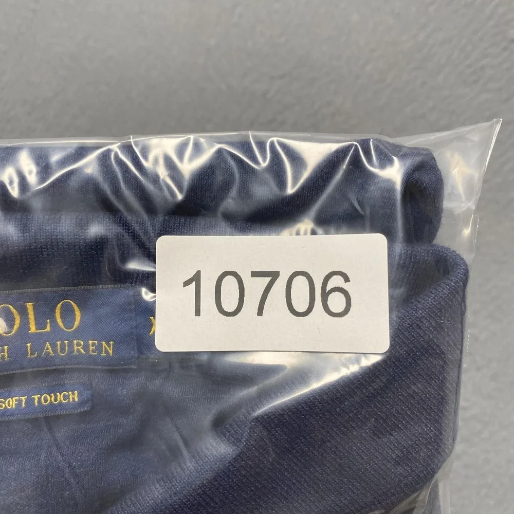 Polo‎ Ralph Lauren Polo Shirt Mens XL Blue Pima Soft Touch Cotton Solid Golf